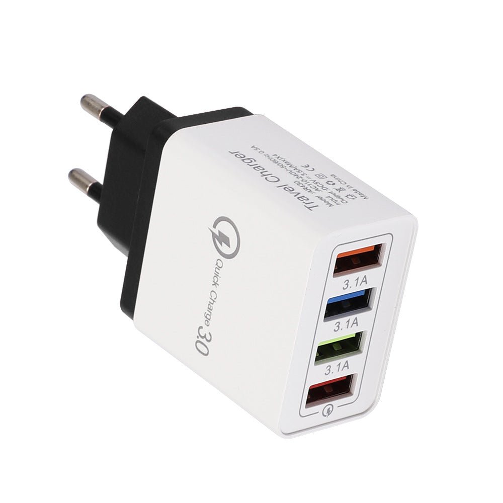 QuickCharge 3.0 - 4 Port Universal Rapid Charging for Multiple Devices with Comprehensive Safety ProtocolsPower Adapters & ChargersNormanharvey