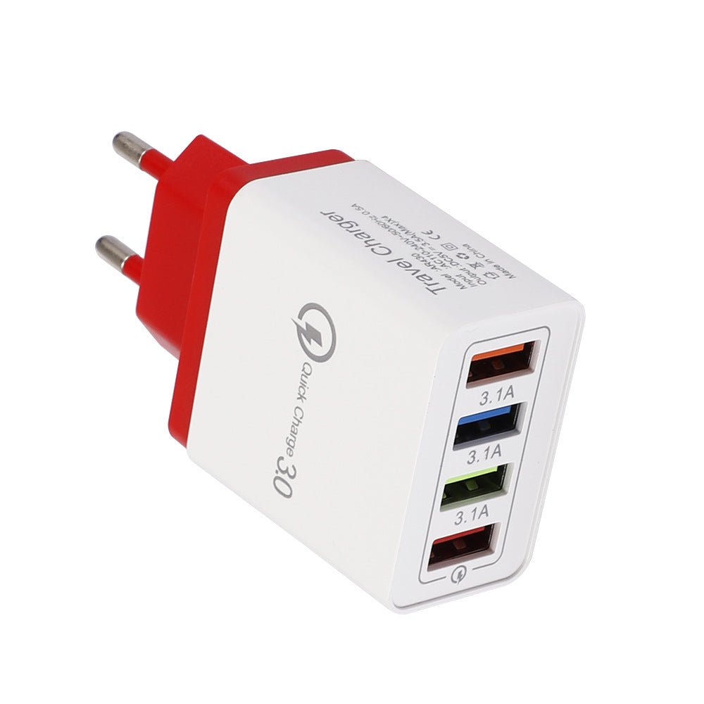 QuickCharge 3.0 - 4 Port Universal Rapid Charging for Multiple Devices with Comprehensive Safety ProtocolsPower Adapters & ChargersNormanharvey