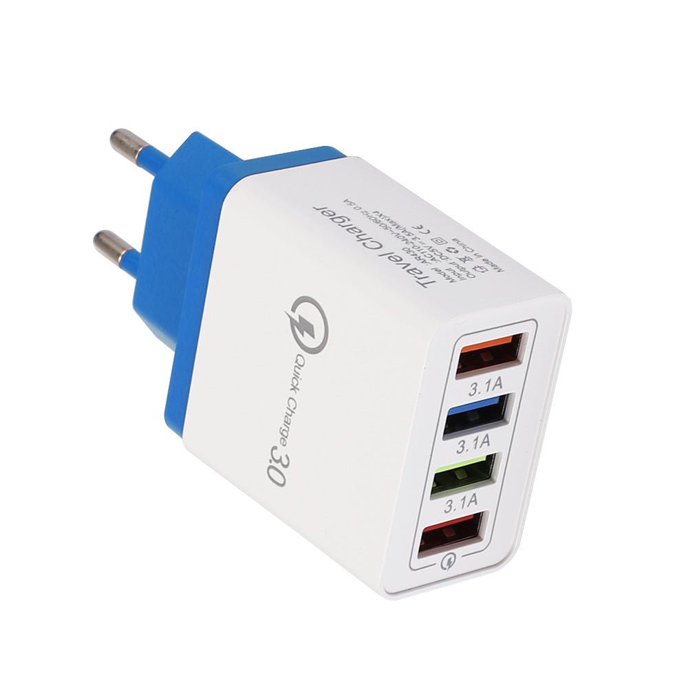 QuickCharge 3.0 - 4 Port Universal Rapid Charging for Multiple Devices with Comprehensive Safety ProtocolsPower Adapters & ChargersNormanharvey