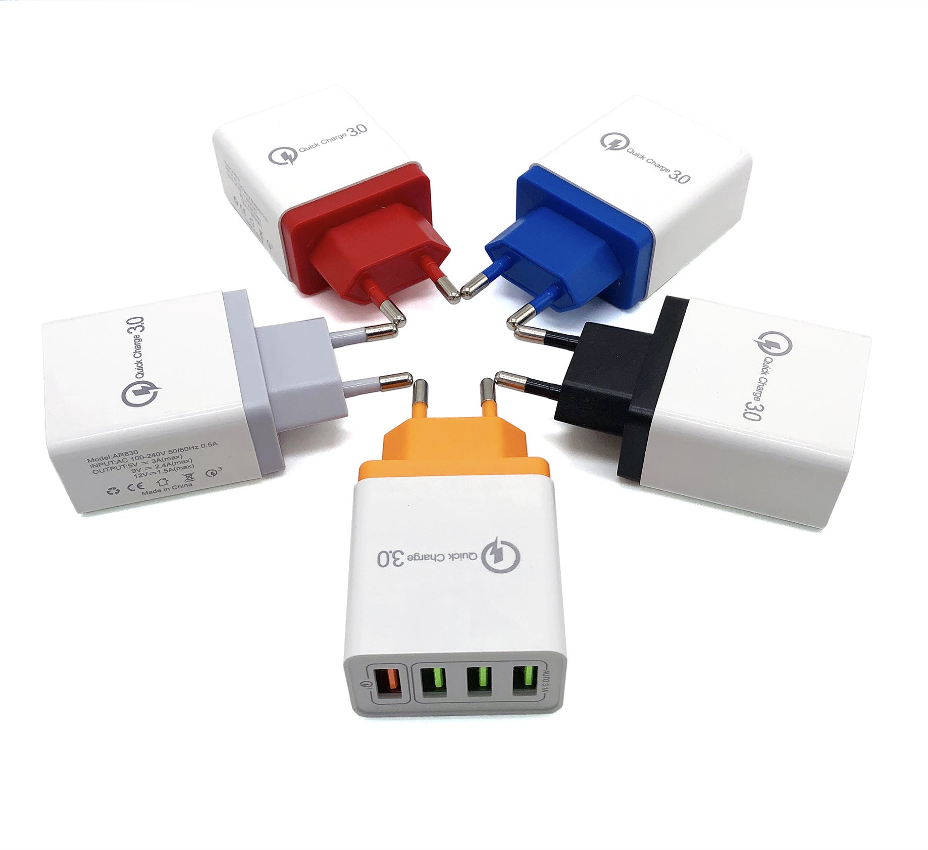 QuickCharge 3.0 - 4 Port Universal Rapid Charging for Multiple Devices with Comprehensive Safety ProtocolsPower Adapters & ChargersNormanharvey