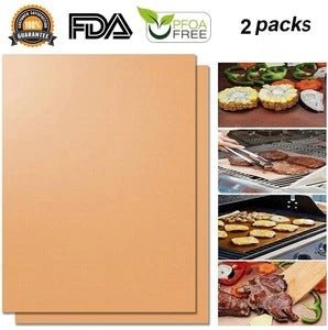 Reusable Non - stick Surface | BBQ Grill Mat SheetsOutdoor Grill Racks & ToppersNormanharvey