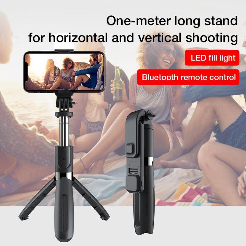 Selfie Stick Tripod with Fill Light Remote Control and MirrorMobile Phone & Tablet Tripods & MonopodsNormanharvey