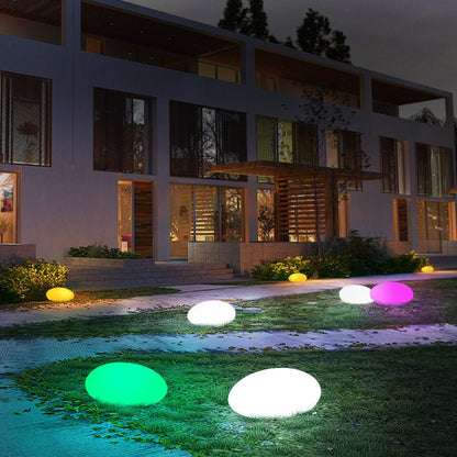 Solar Light Stone LED grass lamp LuminaGlow™ 16 - Colour LED Solar LampOutdoor Umbrella LightsNormanharvey