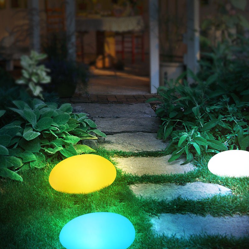 Solar Light Stone LED grass lamp LuminaGlow™ 16 - Colour LED Solar LampOutdoor Umbrella LightsNormanharvey