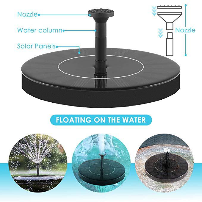 Solar - Powered Floating Fountain: Bird Bath and Garden DecorationLawn Ornaments & Garden SculpturesNormanharvey