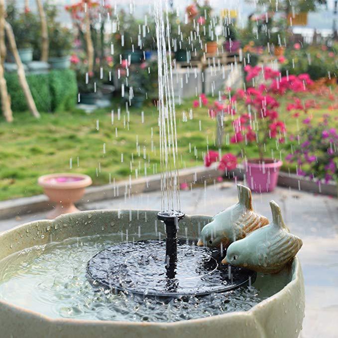 Solar - Powered Floating Fountain: Bird Bath and Garden DecorationLawn Ornaments & Garden SculpturesNormanharvey