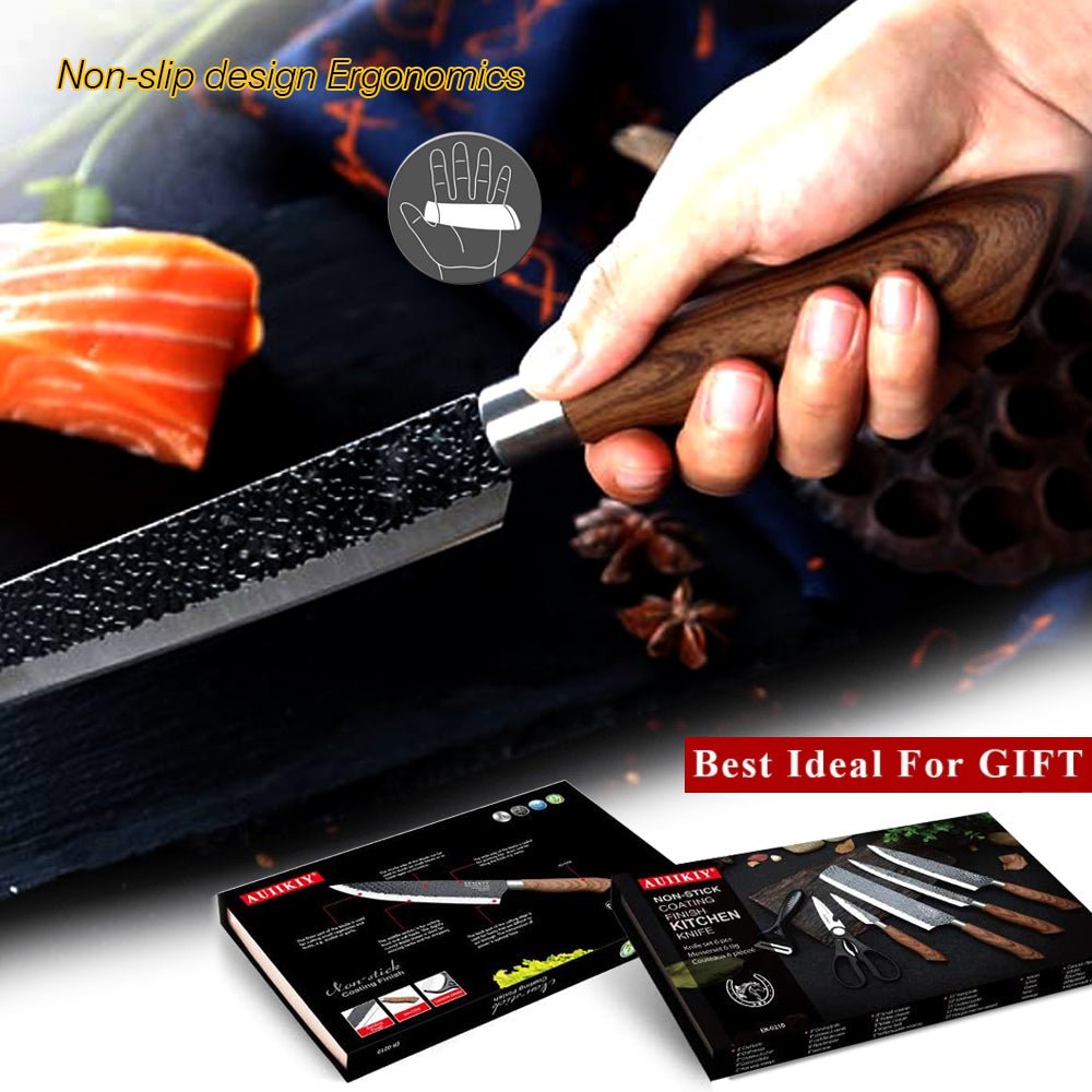 Surudoi Kobuta™ Knife Set - Innovative and Durable Slice Separating Blade SurfaceKitchen KnivesNormanharvey