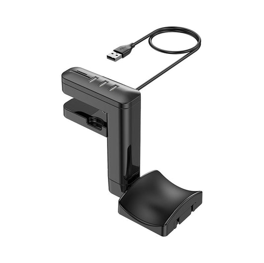 TechTidy™ - All-in-One Desk Clamp with USB Hub and Headphone Hook