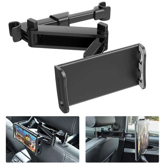 Telescopic Rigid Phone Tablet Holder with 360 - Degree RotationVehicle Headrest Hangers & HooksNormanharvey