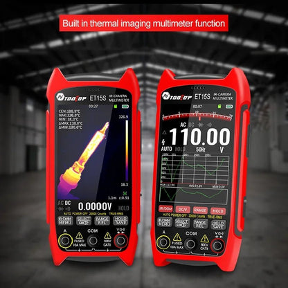 TOOLTOP ET15S Professional Thermal Imager 256x192 IR Sensor 3.5Inch 19999 Counts Digital Multimeter for PCB Floor HVAC RepairElectrical Testing ToolsNormanharvey