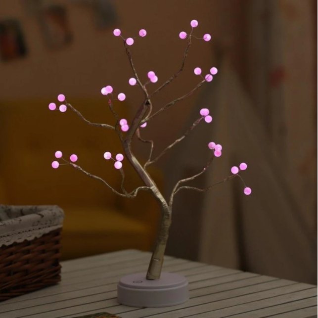 Tree Light Touch Switch Pearl Star Night Light Set - Perfect for Sleep - Friendly IlluminationNight Lights & Ambient Lighting