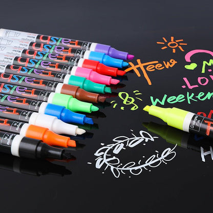 Ultra - Bright Fluorescent Pen Set: Quick Drying, 12 ColorsPen & Pencil SetsNormanharvey