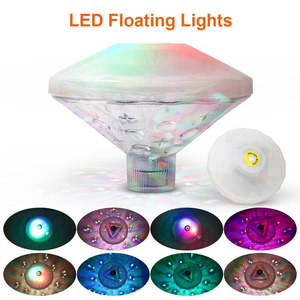 Versatile LED Floating Light - 7 Lighting Modes - Waterproof and ChildsafePool ToysNormanharvey