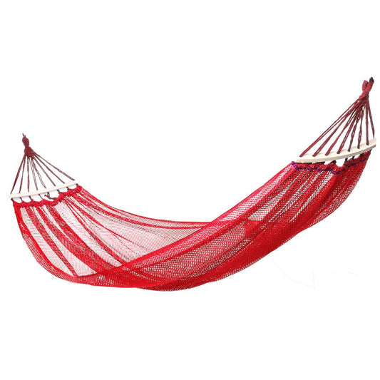 Woven Nylon Outdoor Hammock - Lightweight Hammock for Camping and Relaxation