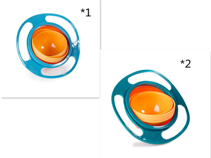 Baby Feeding Bowl: 360-Degree Spill-Proof Gyro Bowl - Safe, BPA-Free, Innovative Design