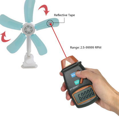Tachometer Meter with Wide Measuring Range - High-Resolution Data Collection