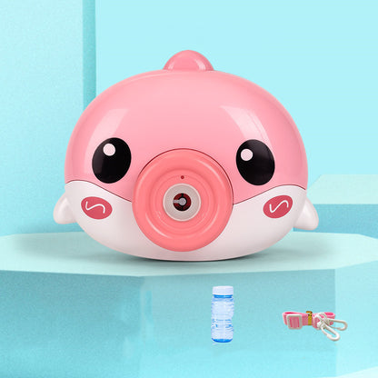 Kids' Bubble Camera Toy pink dolphin
