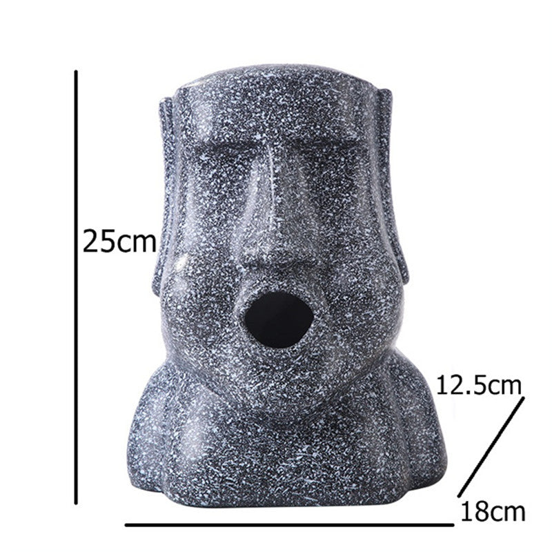 Durable Easter Island tissue holder for convenience