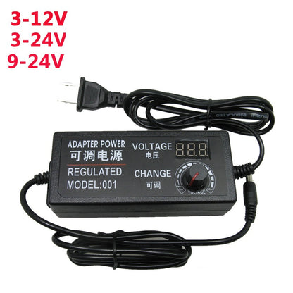 Multi-Purpose: Variable Voltage Control and Adjustable Power Supply Adapter
