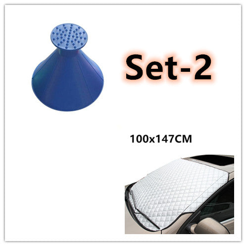 Set 2 -Car Front Windshield Cover