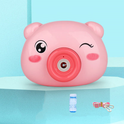 Kids' Bubble Camera Toy pig winking