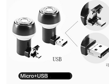 Mini Electric Shaver with Versatile Plug Compatibility