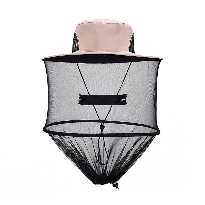 Wide Brim Adjustable Sun Hat with Mosquito Netting for Outdoors