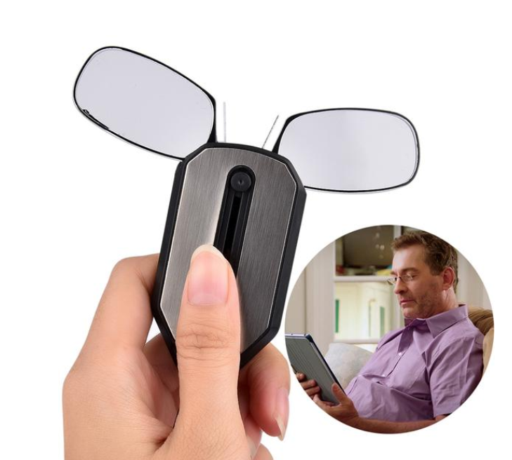Adjustable Nose Clip Reading Glasses - Front View