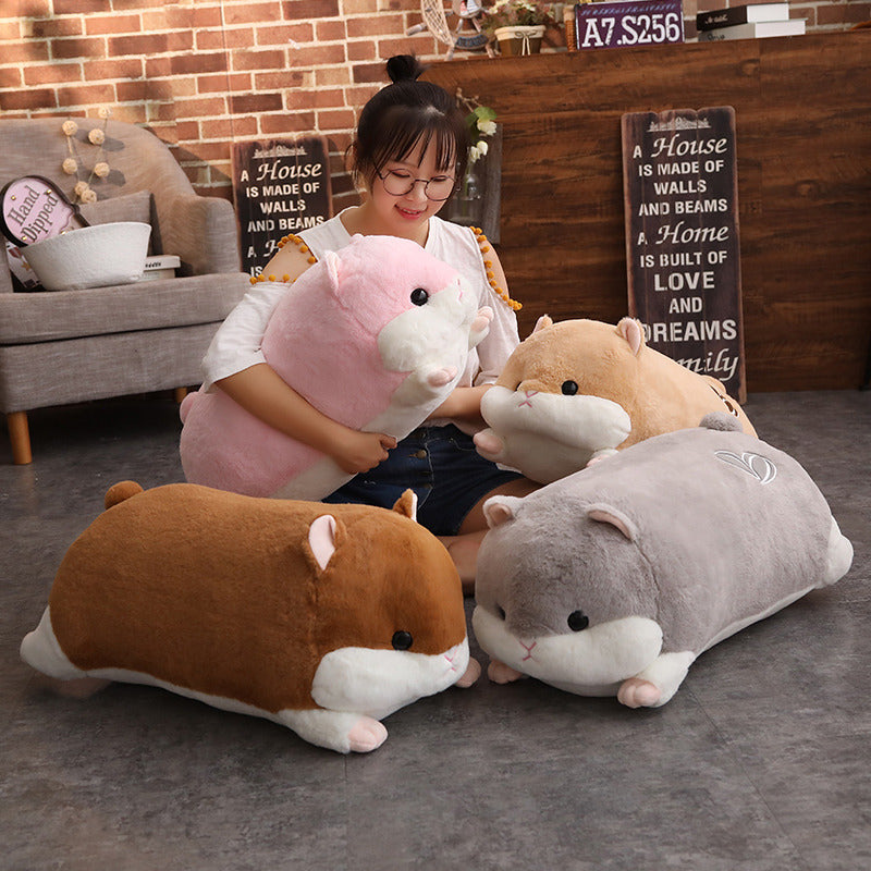 Cute Hamster Pillow - Front View