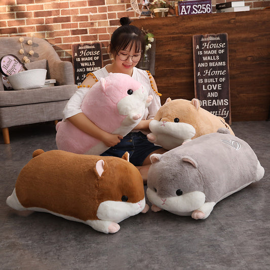 Cute Hamster Pillow - Front View