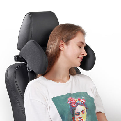 HANRS™ Head And Neck Resting System - Adjustable Neck Headrest Pillow on a seat