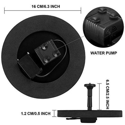 Rechargeable fountain pump for versatile water displays