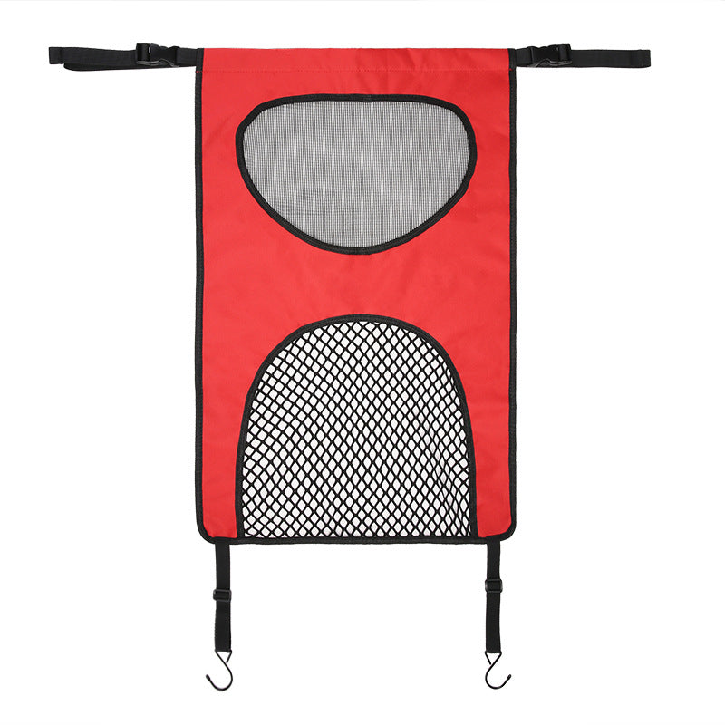 Net Nanny™ red shown spread flat with storage mesh