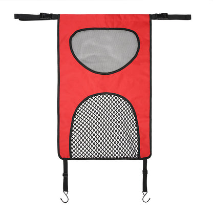 Net Nanny™ red shown spread flat with storage mesh