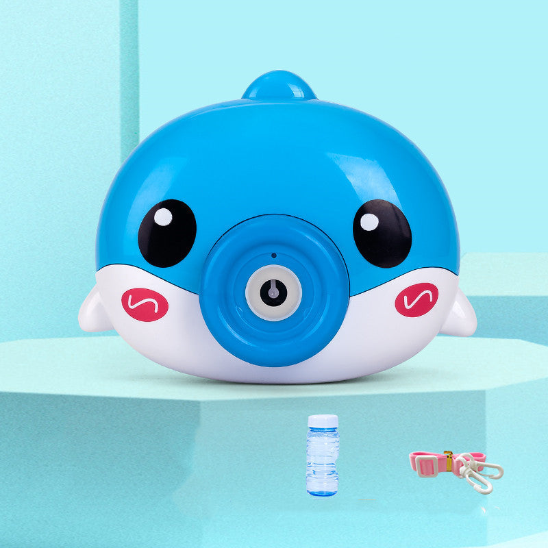 Kids' Bubble Camera Toy blue dolphin