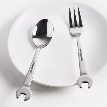 Wrench-Shaped Stainless Steel Cutlery - Unique Design