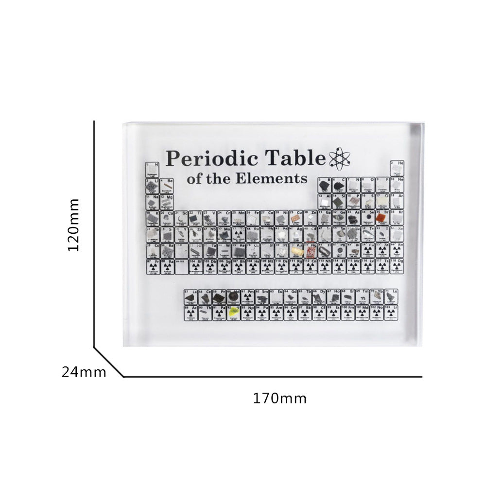 ElementExhibit™ - Acrylic Desk Artifact with Real Elements