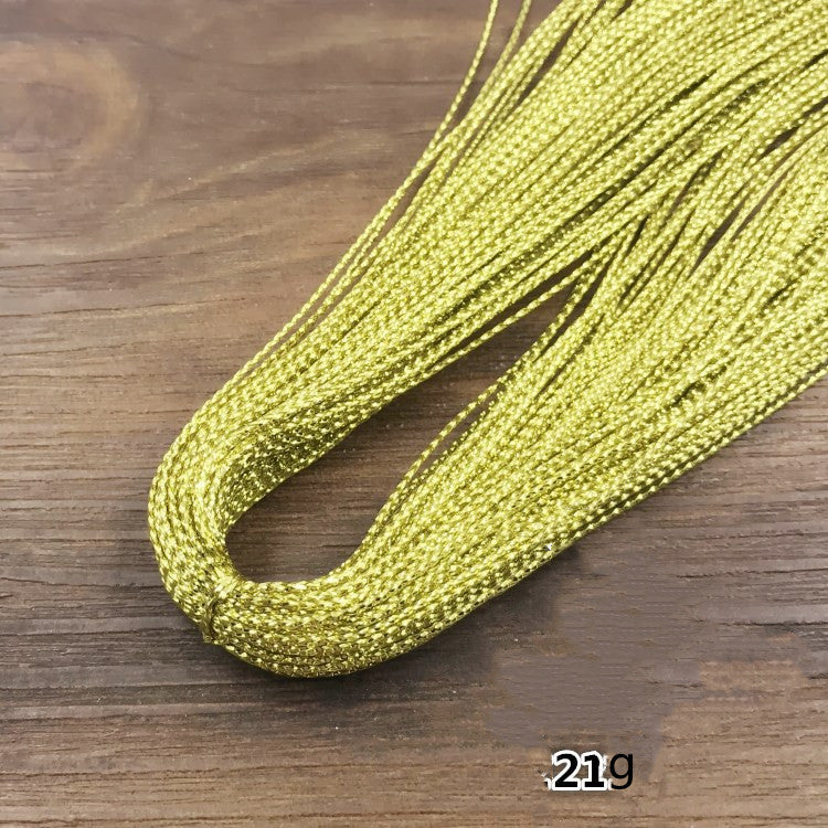 Gold Metallic Cord - Luxurious Craft Supply