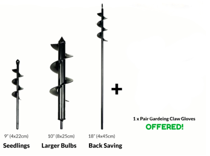 Premium Spiral Drill Bit Auger for Effortless Gardening and More