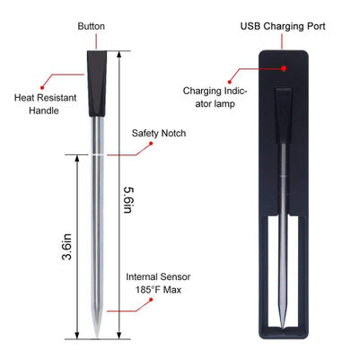 Versatile Meat Selection for Perfect Culinary Creations with BBQ Thermometer Probe
