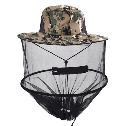 Sun Hat with Mosquito Netting Nato green Camouflage