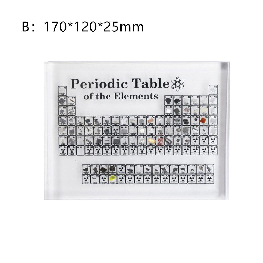 ElementExhibit™ - Acrylic Desk Artifact with Real Elements