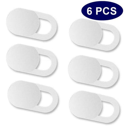 HackNo™ - Flat Camera Privacy Guard 6 pack white