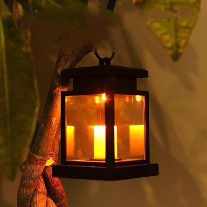 Solar-powered decorative light with a tranquil glow