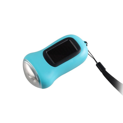 Portable solar flashlight for outdoor adventures