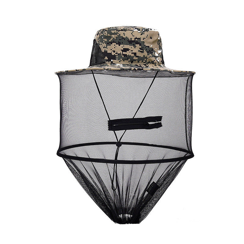 Sun Hat with Mosquito Netting Nato camouflage