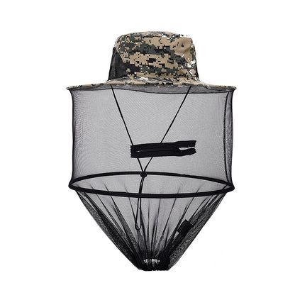 Sun Hat with Mosquito Netting Nato camouflage