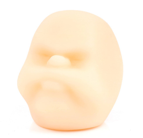 Cute Pinchable Human Face Doll - Stress-Relieving Play - Durable TPR Material