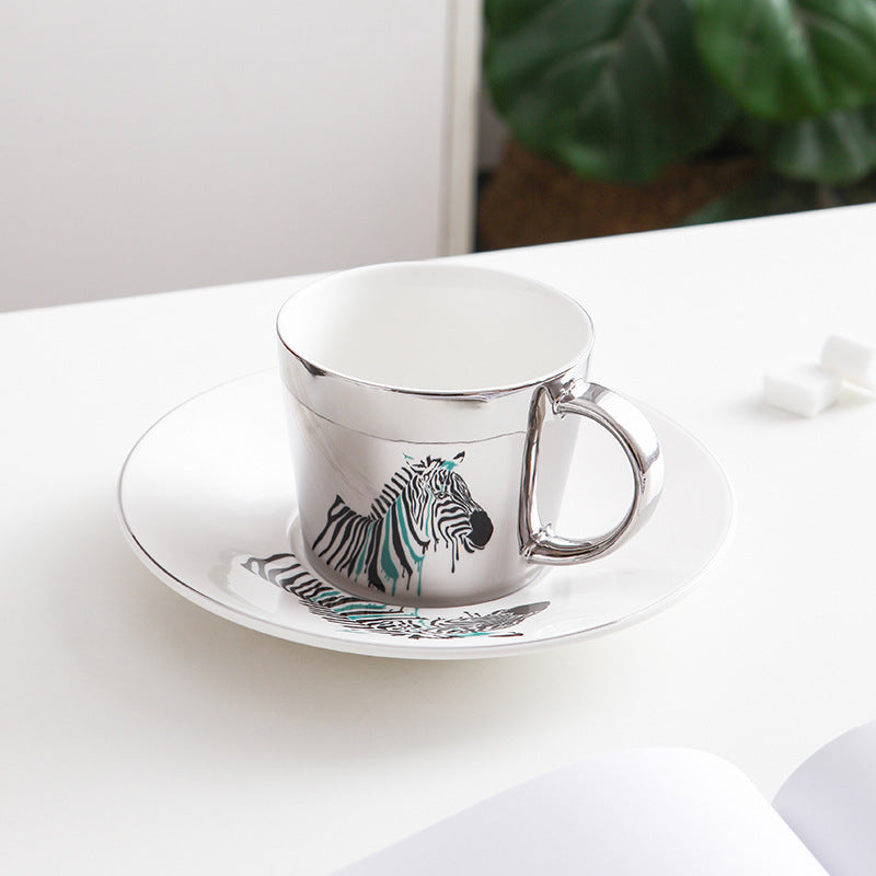 MirageMugger™ | Porcelain Mug with Animal Reflections