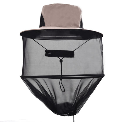 Wide Brim Adjustable Sun Hat with Mosquito Netting for Outdoors